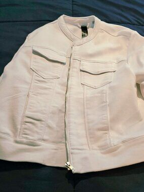 White denim jacket Sz L